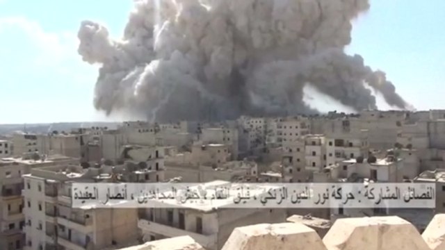 Massive explosion, gunfire, in Aleppo as Syria violence continues