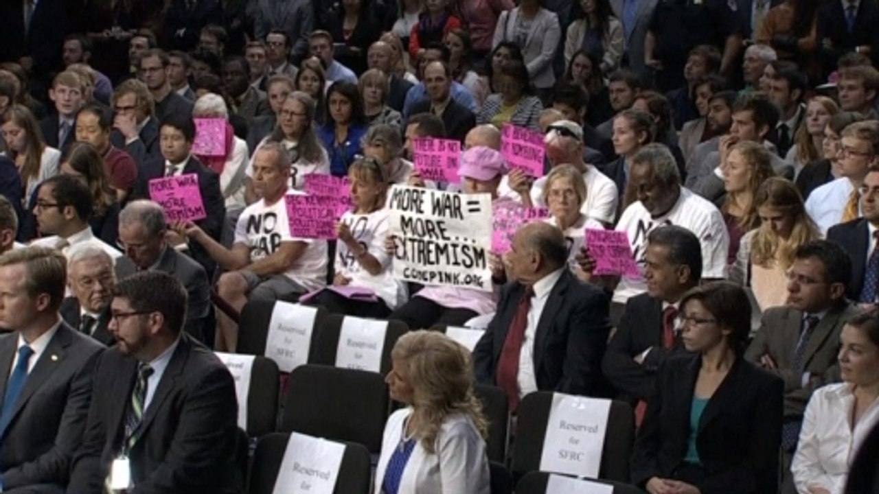 Kerry calls out anti-war protesters: 'You ought to care about fighting ISIL'