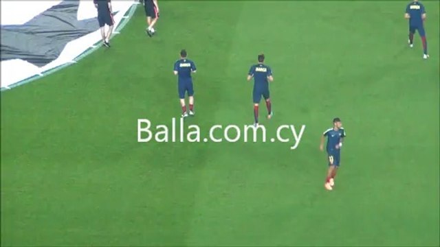 Μπαρτσελόνα-ΑΠΟΕΛ-προθέρμανση Μπαρτσελόνα (1)