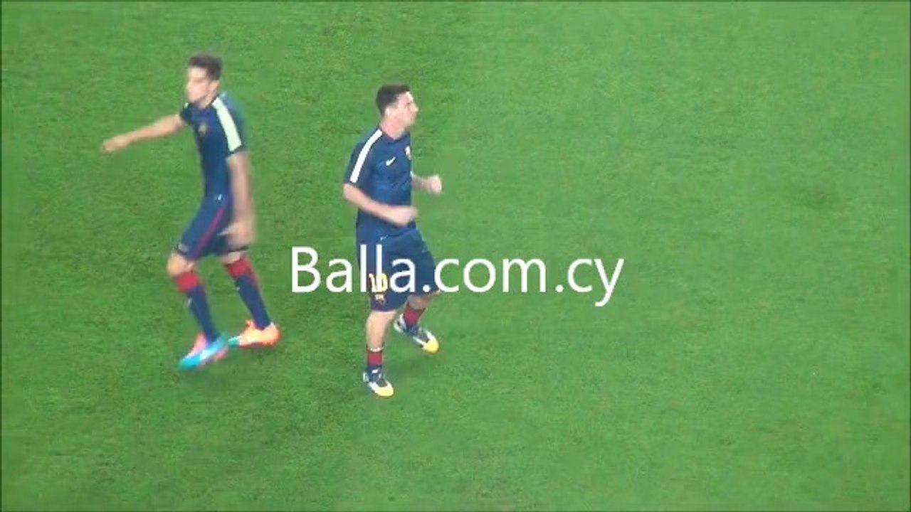 Μπαρτσελόνα-ΑΠΟΕΛ-προθέρμανση Μπαρτσελόνα Μέσι (1)