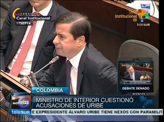 Colombia: acusa ministro Cristo a Uribe de querer desviar debate