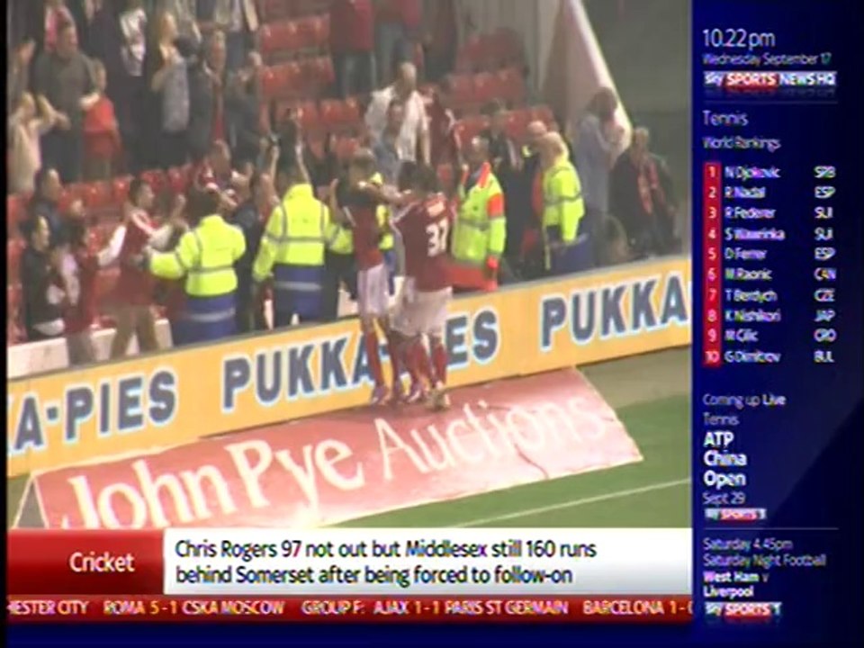 NOTTINGHAM FOREST    5-3  Fulham    2014