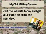 MyCAA Military Spouses