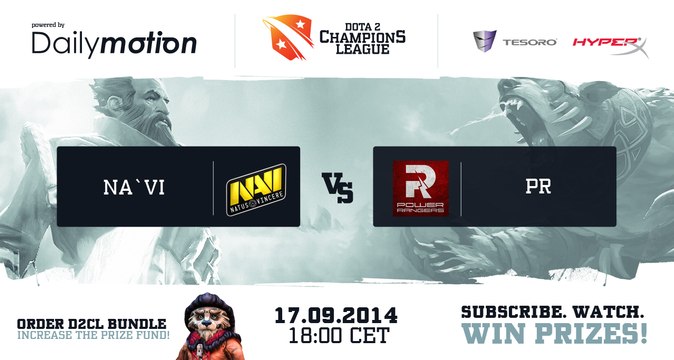 Na'Vi vs Power Rangers Game 2 - Dota 2 Champions League @DotaCapitalist