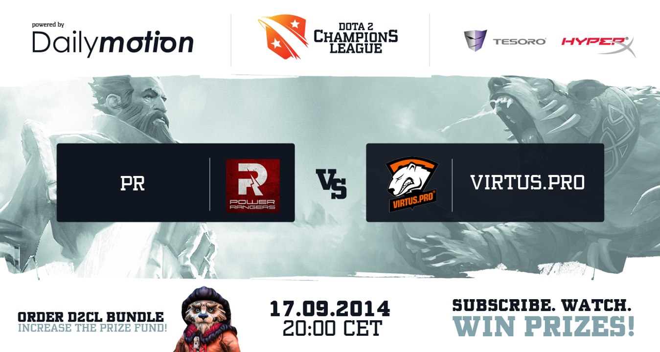 Virtus.Pro vs Power Rangers Game 1 - Dota 2 Champions League @DotaCapitalist & @NahazDota