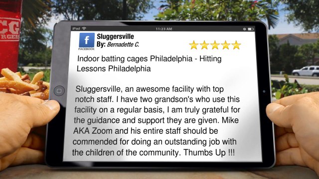 Sluggersville Indoor Batting Cages Philadelphia Remarkable 5 Star Review by Bernadette C.