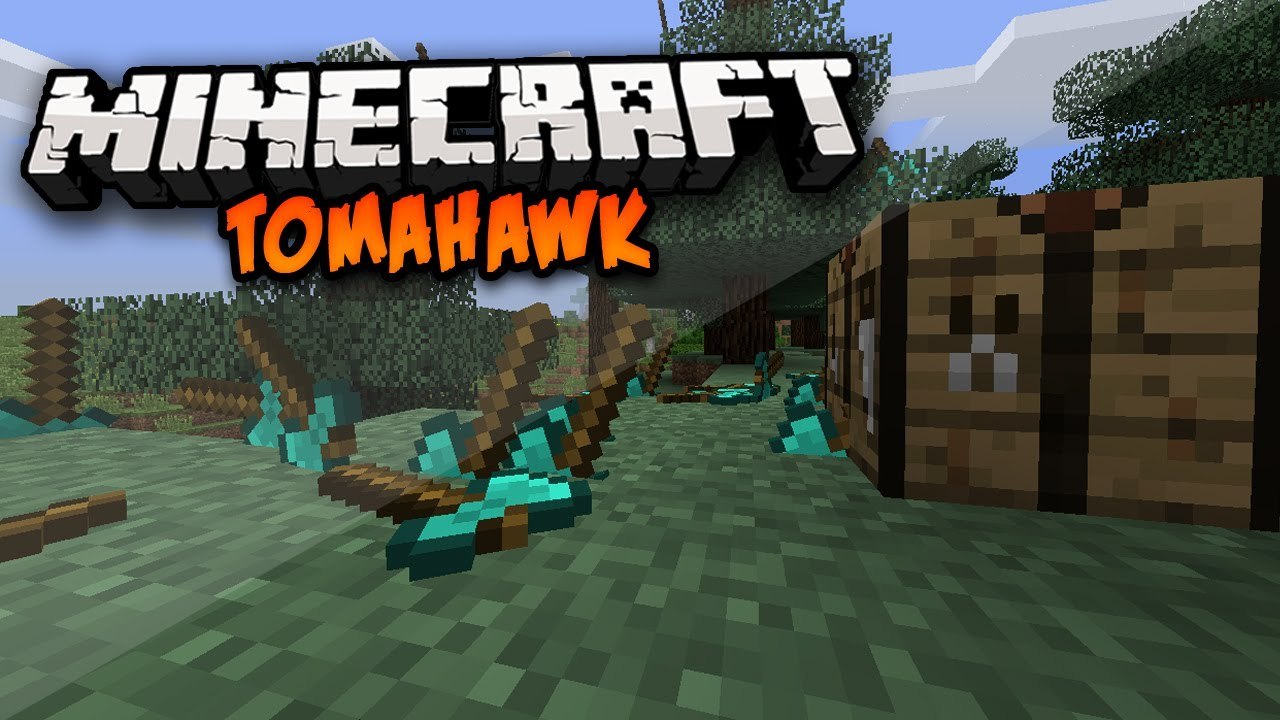 Minecraft Mod: Tomahawk Mod 1.8 - Throwable Axes!