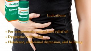 Gasex from Himalaya herbals helps in digestion by exerting antispasmodi