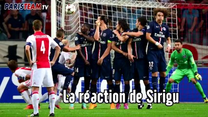 Ajax-PSG (1-1) : la réaction de Sirigu