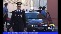 BARI | Controlli dei Carabinieri, cinque arresti