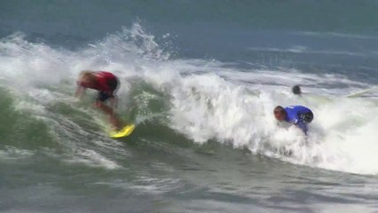 Démo de  Skimboard et beau fail en fin de vidéo : tête en sang!