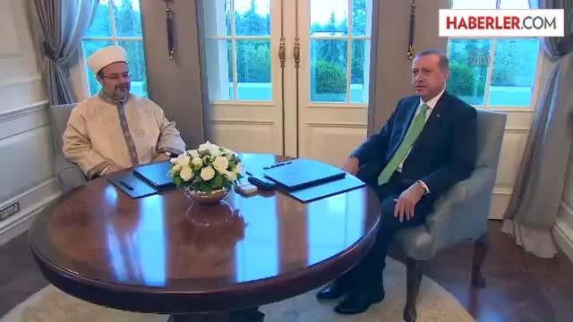 Cumhurbaşkanı Erdoğan Diyanet İşleri Başkanı Görmez'i kabul etti -