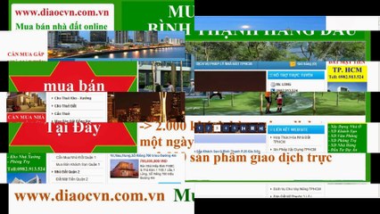 Mua Bán Nhà Đất Quận Bình Thạnh - diaocvn.com.vn