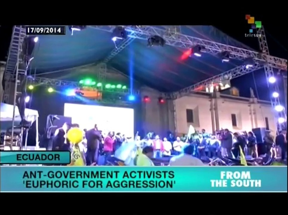 Pro, anti-labor code demonstrations held in Ecuador