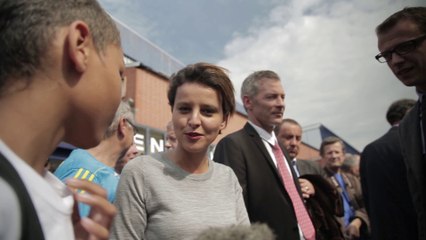 Notre JR Cyril interview Najat Vallaud Belkacem lors de la #JSS2014