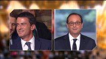 Echange de regards sincères entre Valls et Hollande?