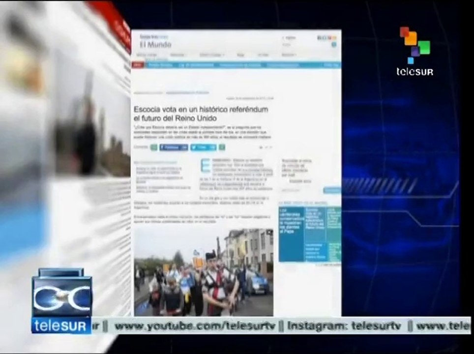Prensa internacional reseña referendo soberanista escocés