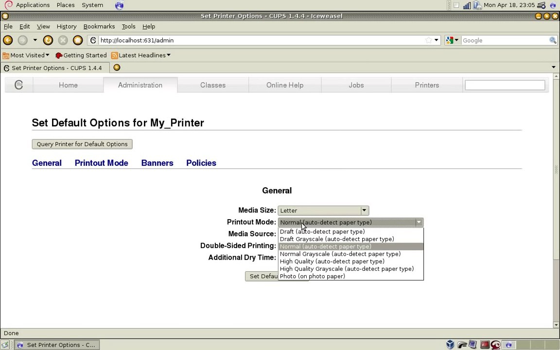 Drucker installieren - einrichten unter Linux  mit CUPS