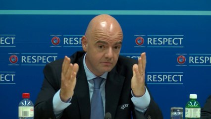 UEFA, Infantino: "Ci saranno sanzioni per i fatti di Roma"