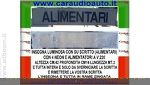 BRINDISI, FASANO   INSEGNA LUMINOSA CON SU SCRITTO (ALIMENTARI) CON 4 NEON EURO 100