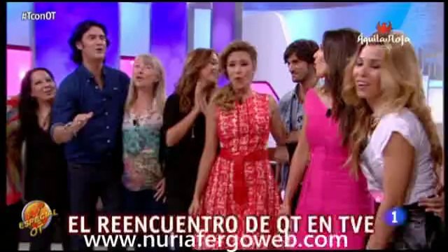 Nuria Fergó en el programa de TVE T con T especial Operación Triunfo