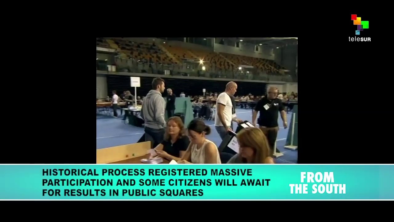 Scotland Referendum Count in Progress