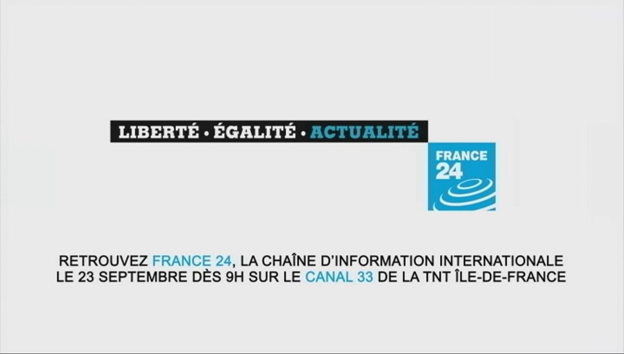 Promo de prélancement de France 24 sur la TNT en Ile De France