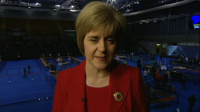 Scottish referendum: Nicola Sturgeon reaction to results