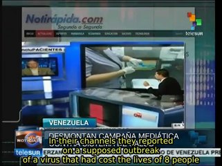 Pres. Maduro charges that international media is behind Ebola reports