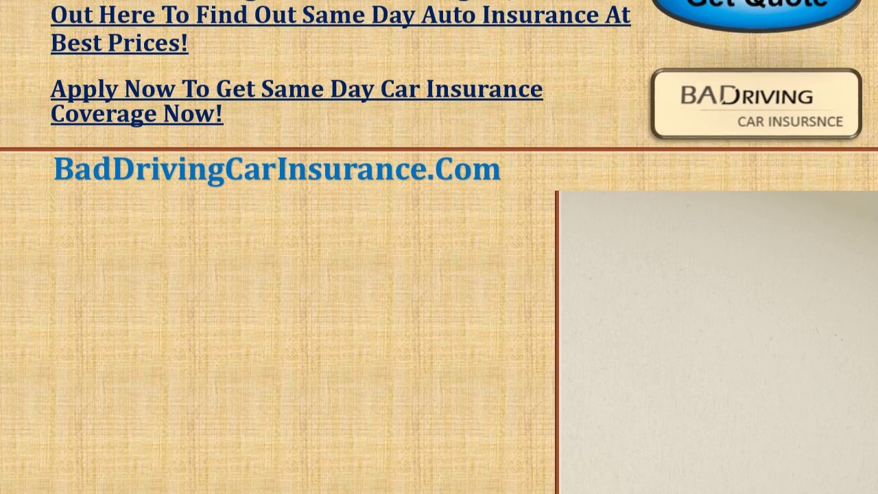 Get Same Day Car Insurance Policy – Quick Cover For 1 Day