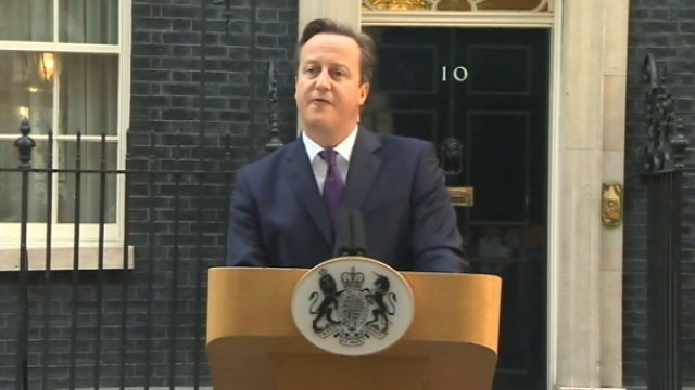 David Cameron speech after Scotland votes 'No'