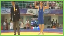 Azeri Güreşciden Büyüleyen Zafer Dansı