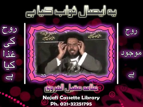 یہ ایصالِ ثواب کیا ہے ۔ مولانا عقیل الغروی