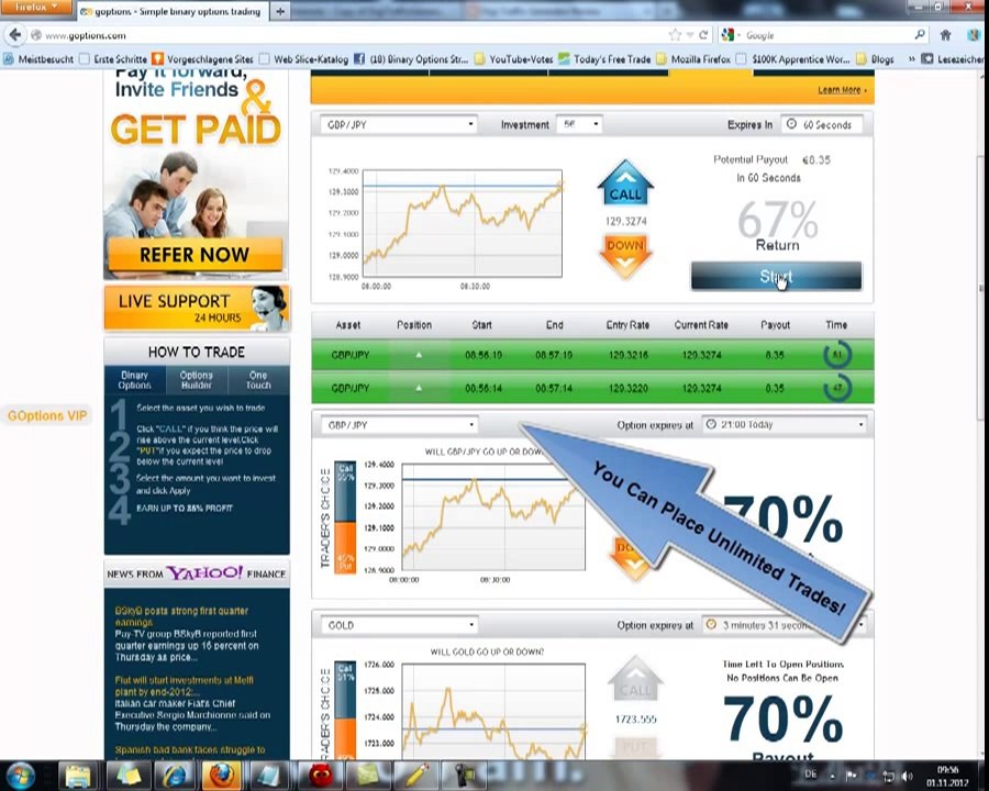 Goptions 60 Second Binary Options Broker Review #2