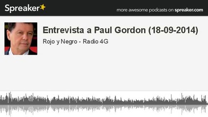 Entrevista a Paul Gordon (18-09-2014) (hecho con Spreaker)