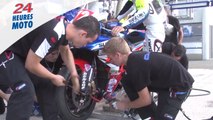 24 Heures Moto 2014 - Entrainement au ravitaillement chez le Junior Team