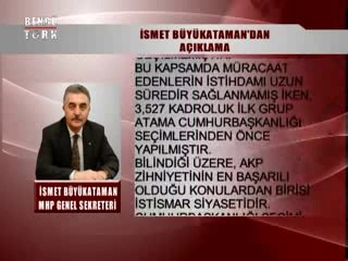 SÖZ UÇAR YAZI KALIR - İSMET BÜYÜKATAMAN 19.09.2014