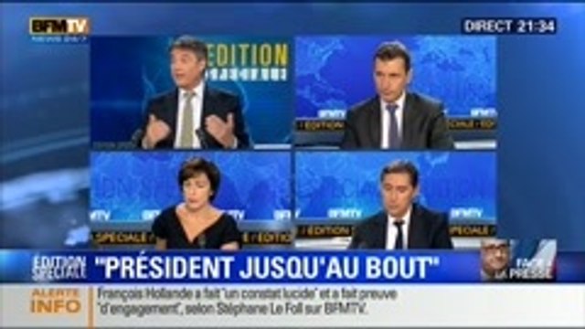 Conférence de Presse de François Hollande: Les décryptages de Thierry Arnaud, Ruth Elkrief, Laurent Neumann et Emmanuel Lechypre - 18/09 6/6