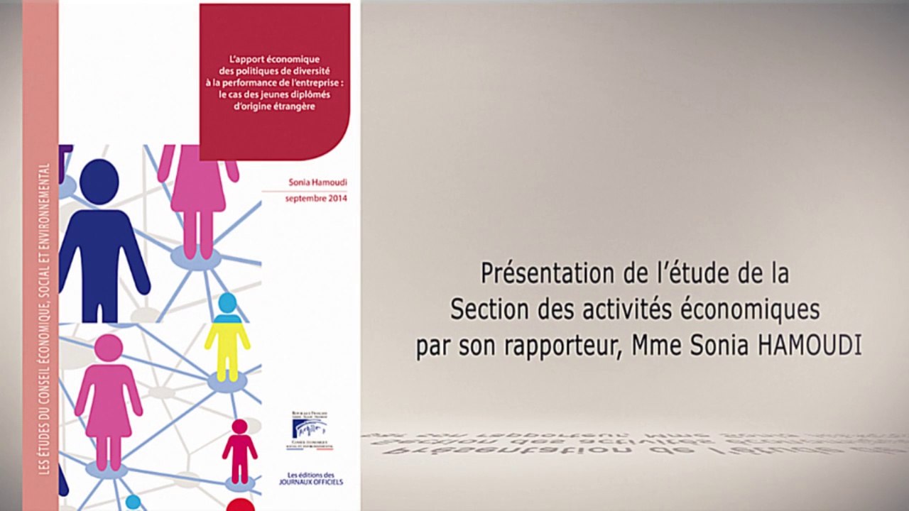 L'apport économique des politiques de diversité à la performance de l’entreprise : le cas des jeunes diplômés d’origine étrangère - cese