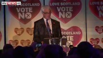 Scottish Referendum - Alistair Darling Welcomes Better Together Victory.