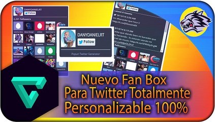 Nuevo Fan Box para Twitter widget estilo parecido a Facebook