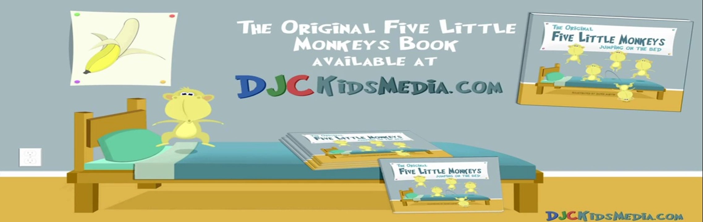 Five Little Monkeys Jumping on the Bed - Preschool and Kindergarten Songs