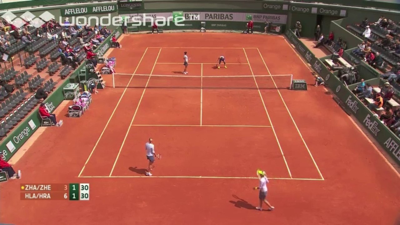 French Open 2013 - Hlavackova/Hradecka vs. Zheng/Zhang