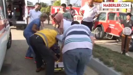 Beton mikseriyle otomobil çarpıştı: 3 yaralı -