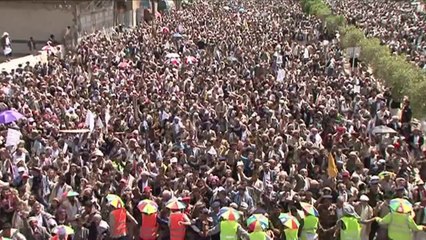 Yemen Shiite rebels rally for government ouster