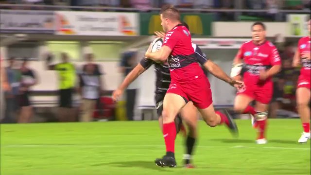 Brive-Toulon: Essai Drew Mitchell (TLN) - J6 - Saison 2014/2015