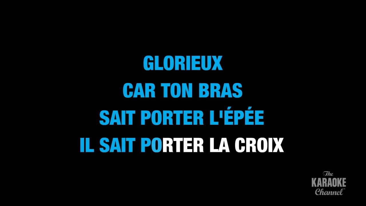 O Canada (French) in the Style of _Traditional_ karaoke video with lyrics (no lead vocal)