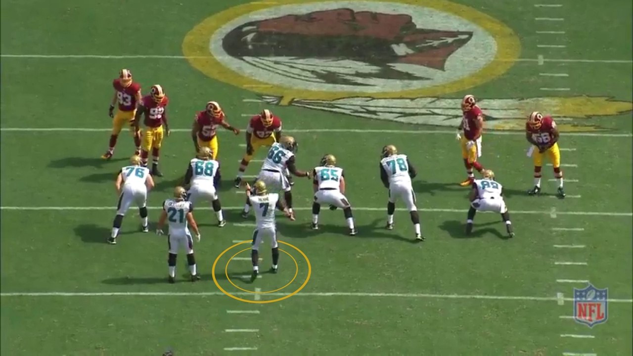 Tableau noir football américain - Le blitz des Redskins
