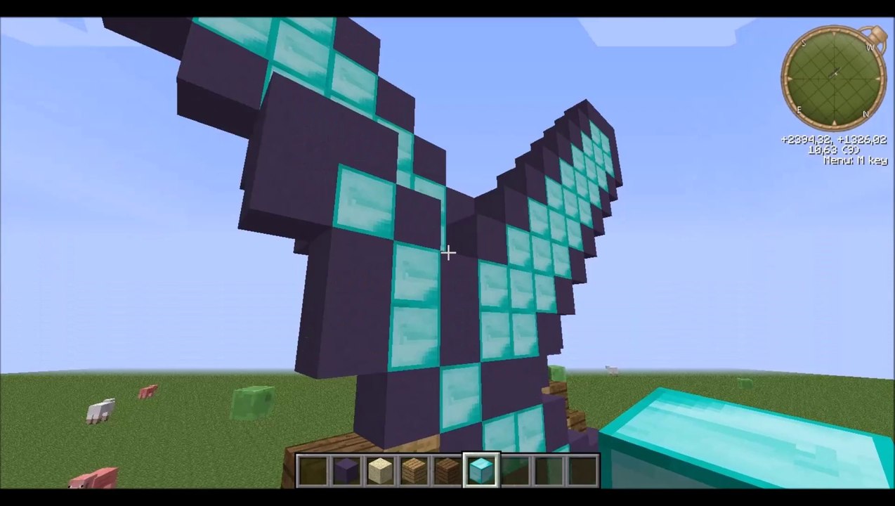 tuto : faire des épées en pixel art minecraft.