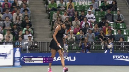 Ivanovic ousts top seed Kerber